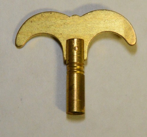 Early style clock - clock, key,